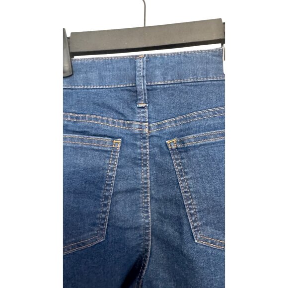 NWT Tinsel Town 9/29 High Rise Denim Shorts Blue Frayed Hem Casual Summer - Picture 8 of 15